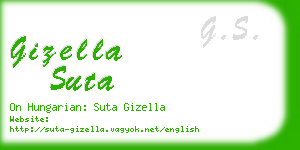 gizella suta business card